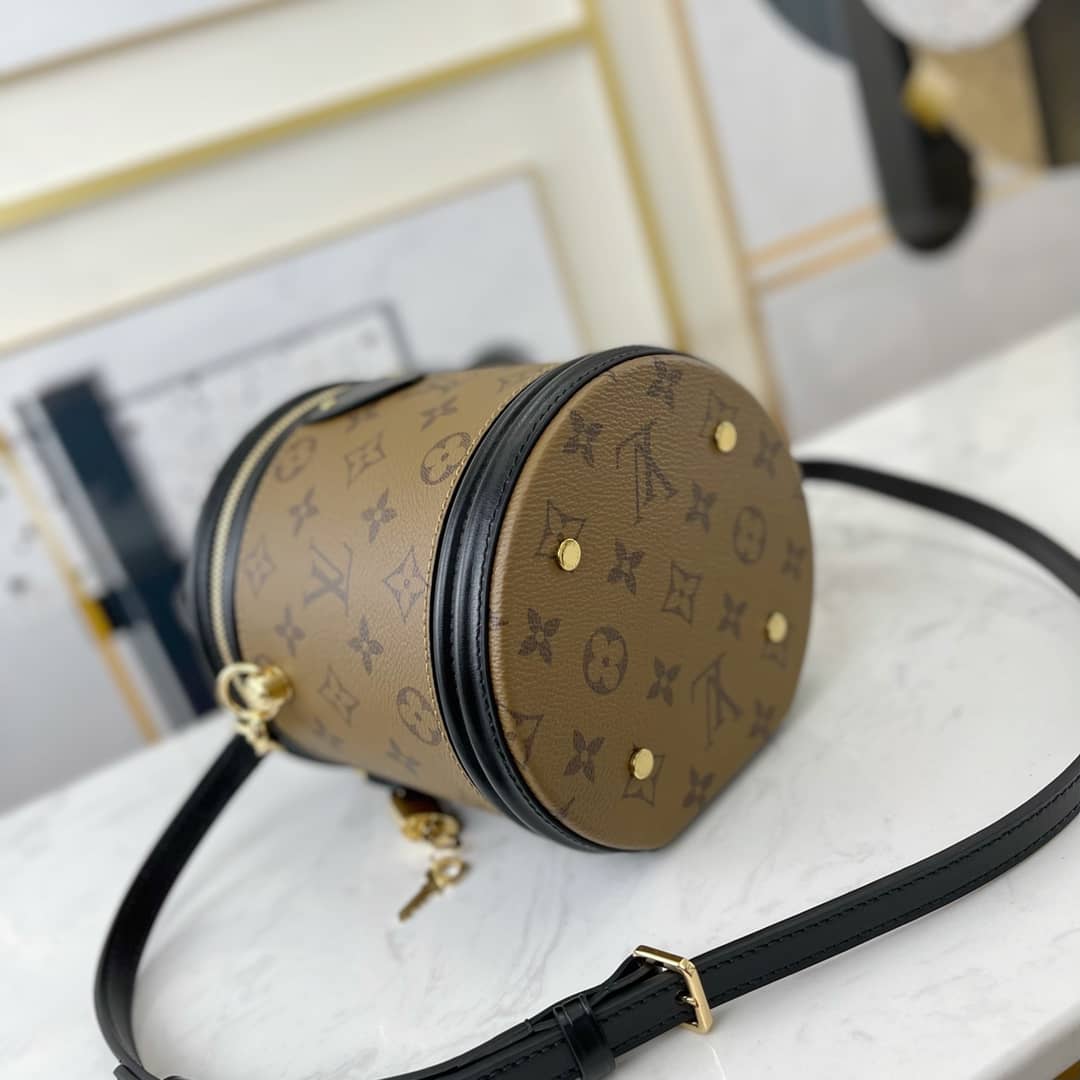 Louis Vuitton Cannes Monogram Reverse Womens Vanity Bag Replica Yellow M43986