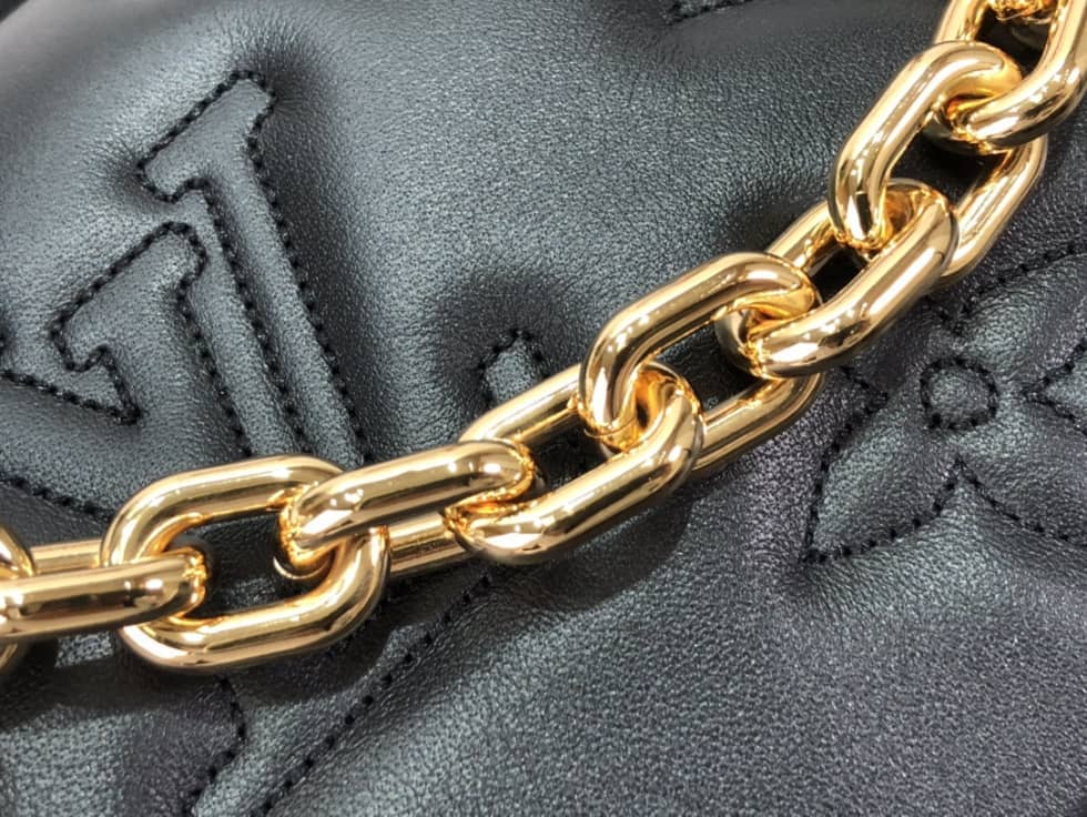 Louis Vuitton Wallet On Strap Bubblegram Black M81399 Replica