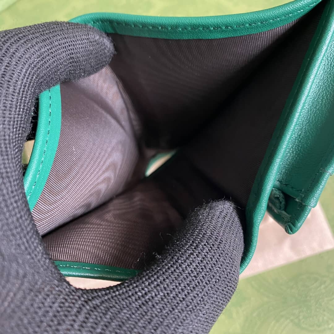 Gucci Diana Leather Card Case Wallet Replica 658244