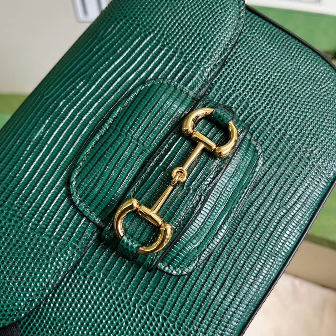 Gucci Horsebit 1955 Lizard Mini 675801 Replica Shoulder Bag