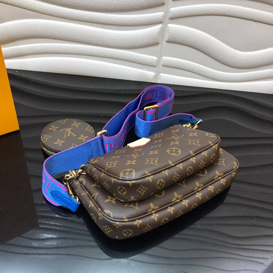 Louis Vuitton Monogram Canvas Multi Pochette Replica Blue M44823