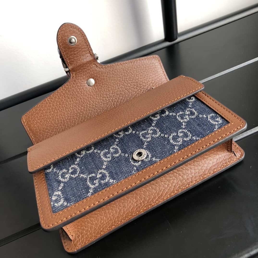 Gucci Dionysus GG Supreme Super Mini Bag Replica Blue 476432
