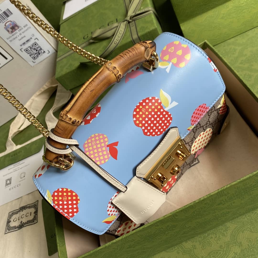 Gucci Padlock Small Bamboo Shoulder Bag Replica 603221
