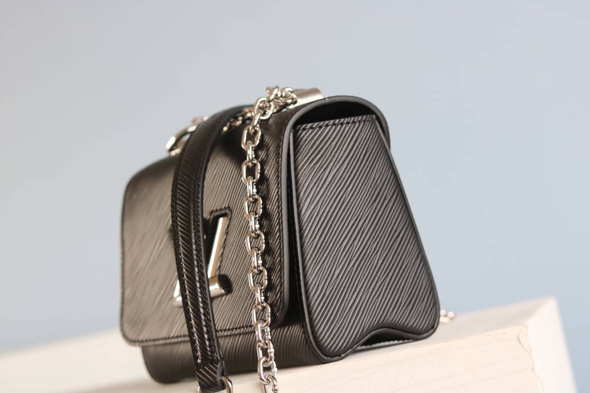 Louis Vuitton Replica Twist MM Epi Leather Bag Black