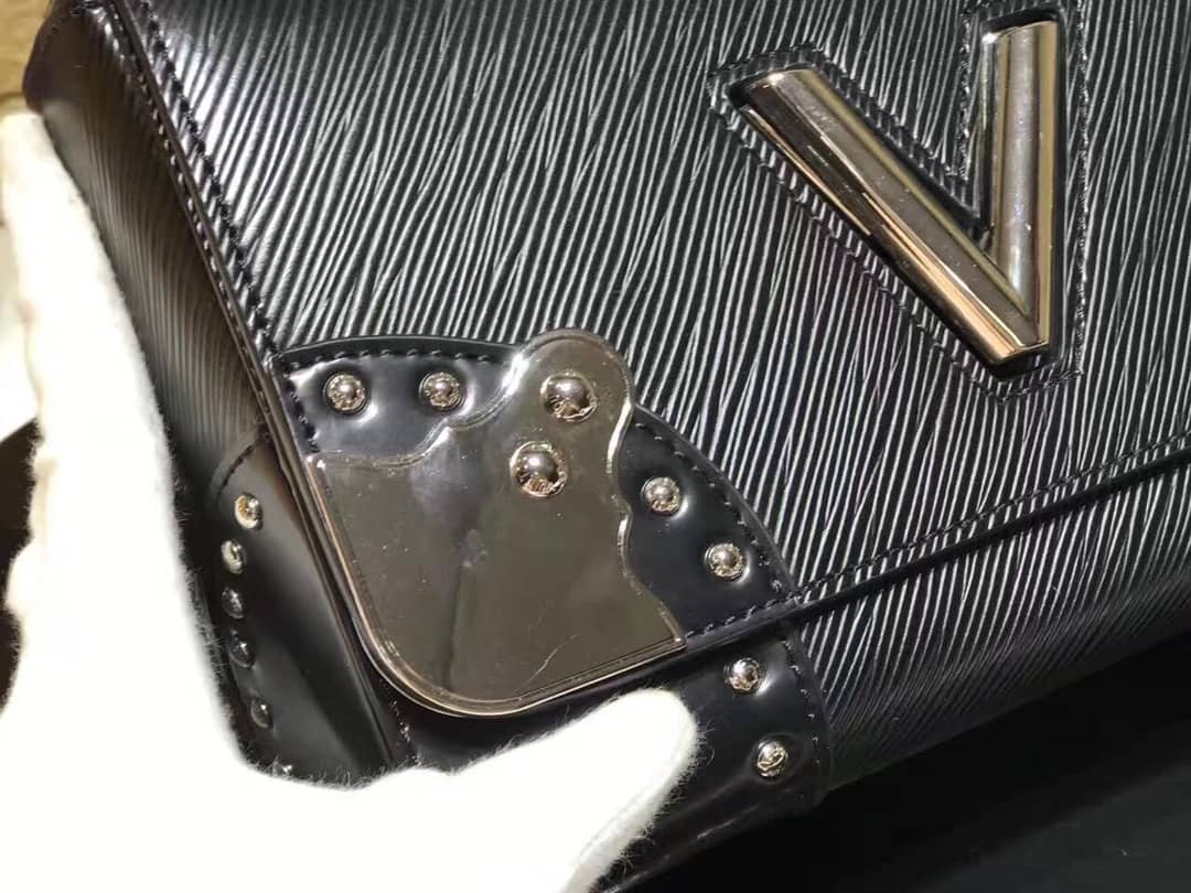 Louis Vuitton Replica Twist MM Epi Leather Bag Black