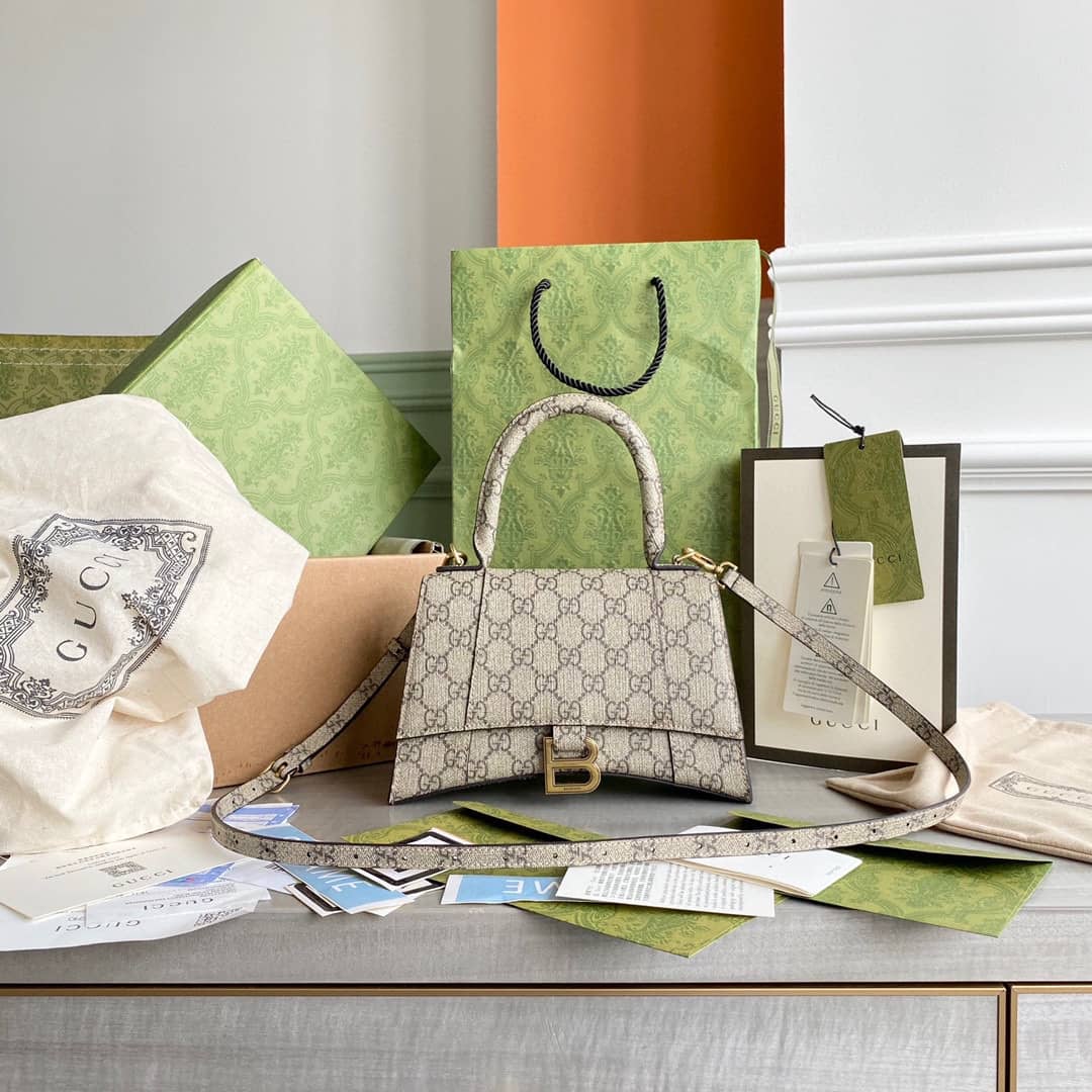 Gucci Bag Dupes x Balenciaga Small Hourglass Bag Replica 593546