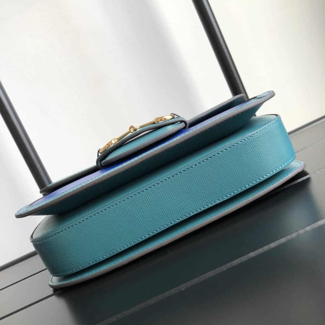 Gucci Horsebit 1955 Shoulder Bag Replica Blue 602204