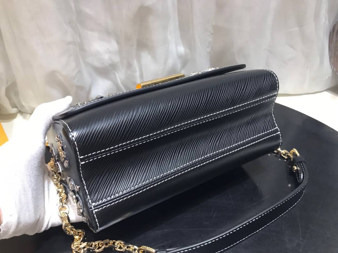 Louis Vuitton Epi Leather Twist MM Replica Bag Black