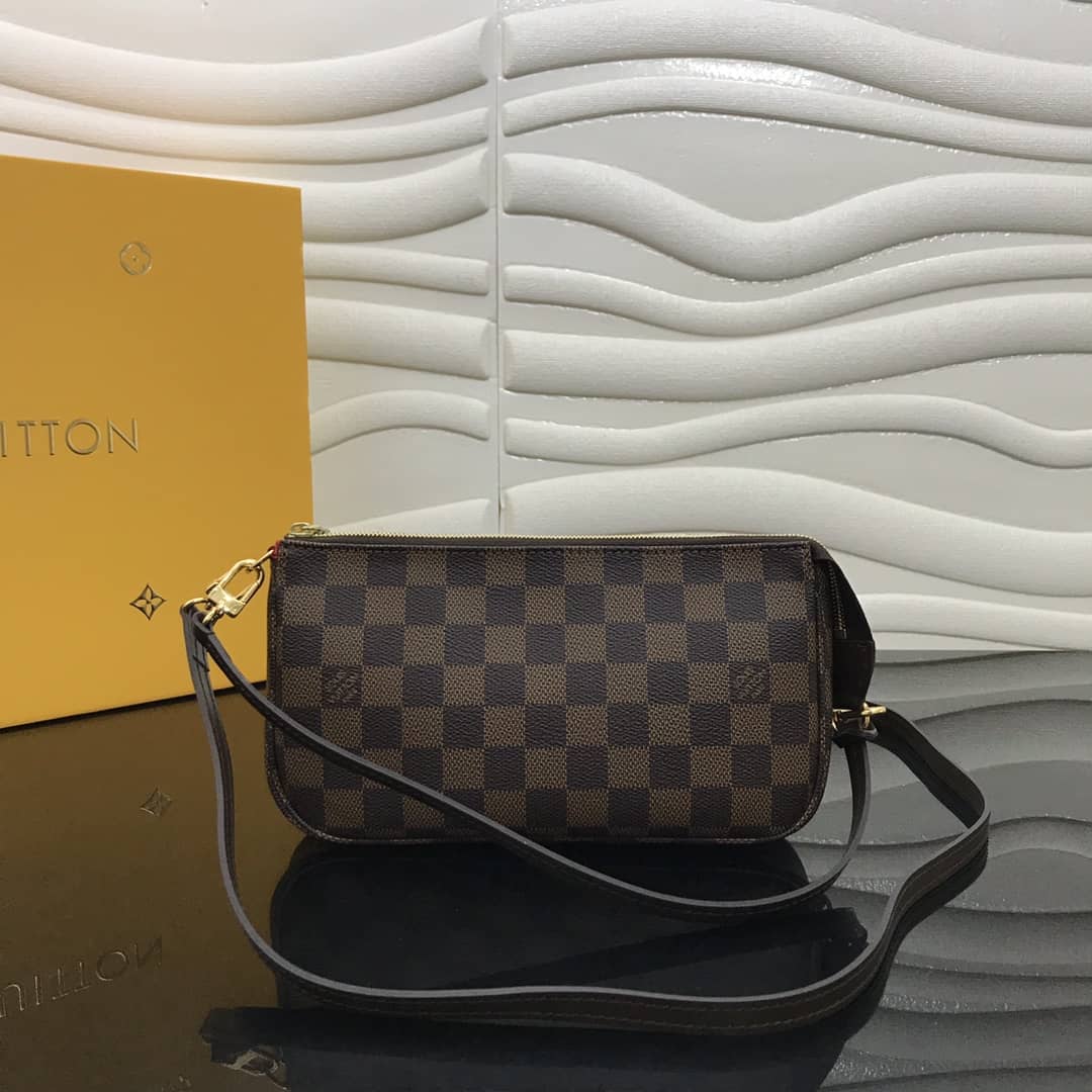 Louis Vuitton Replica Pochette Accessoires Canvas Brown M40712