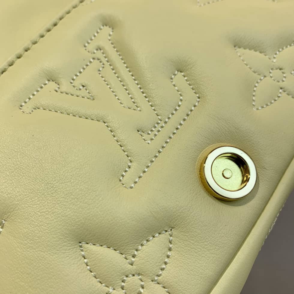 Louis Vuitton Wallet On Strap Bubblegram Leather Yellow M81400 Replica