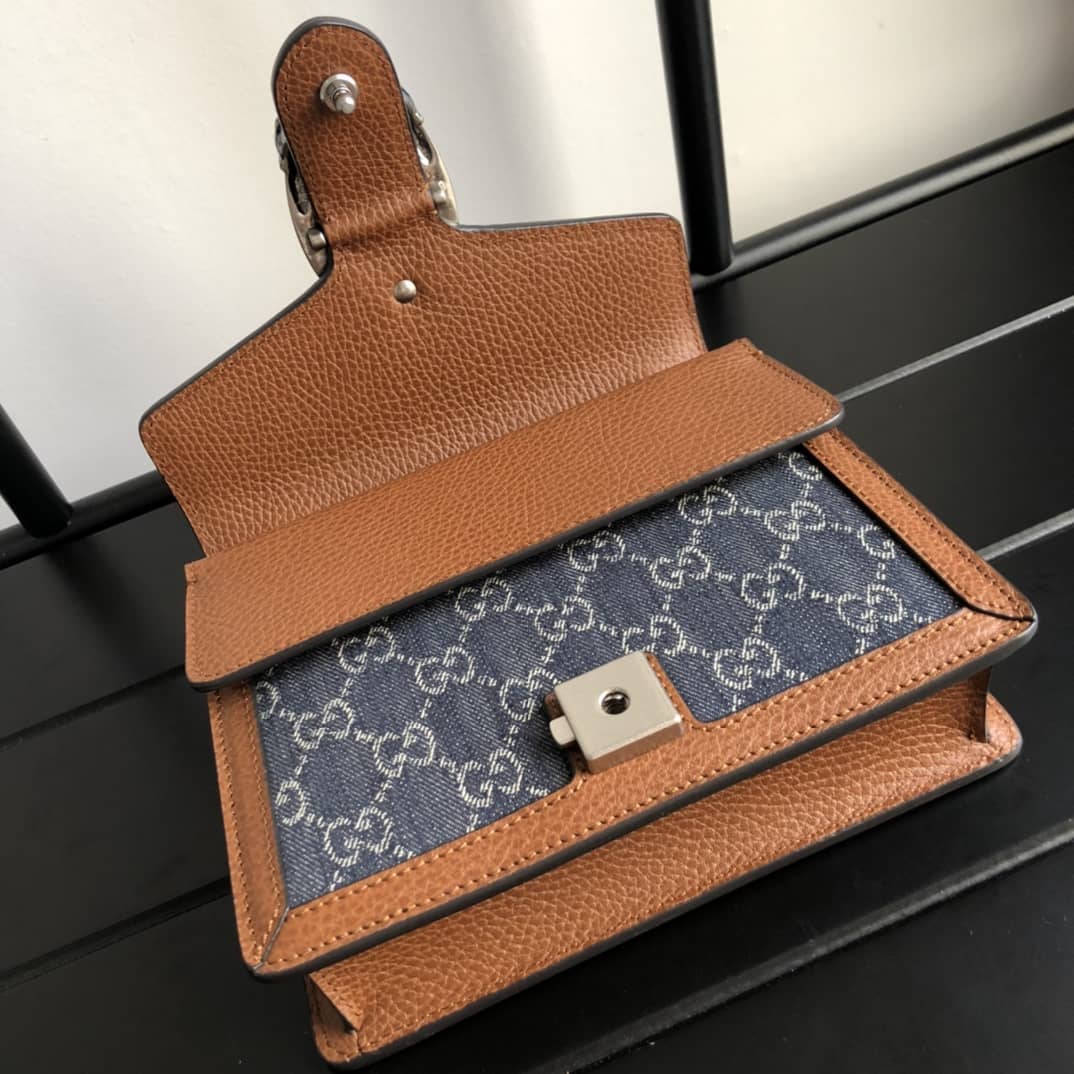 Gucci GG Supreme Dionysus 2way Mini Chain Shoulder Bag Replica Blue 421970