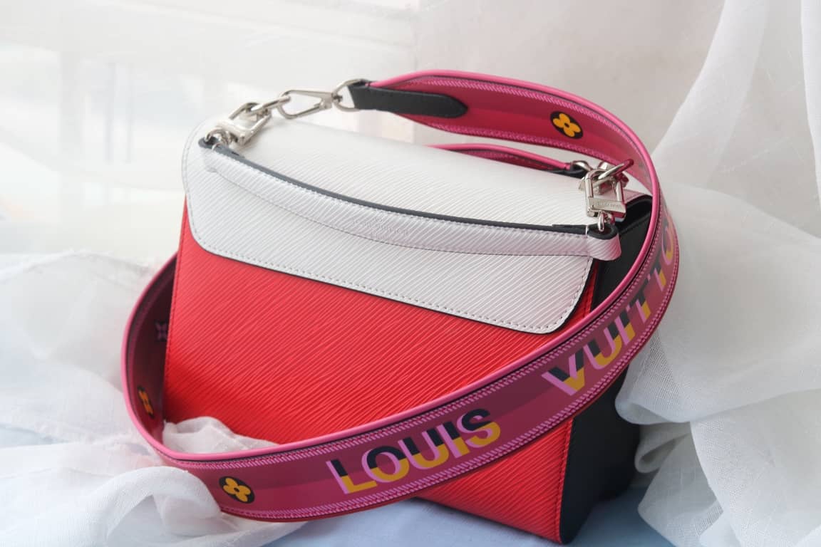 Louis Vuitton Textured Epi Leather Twist Series Bag White