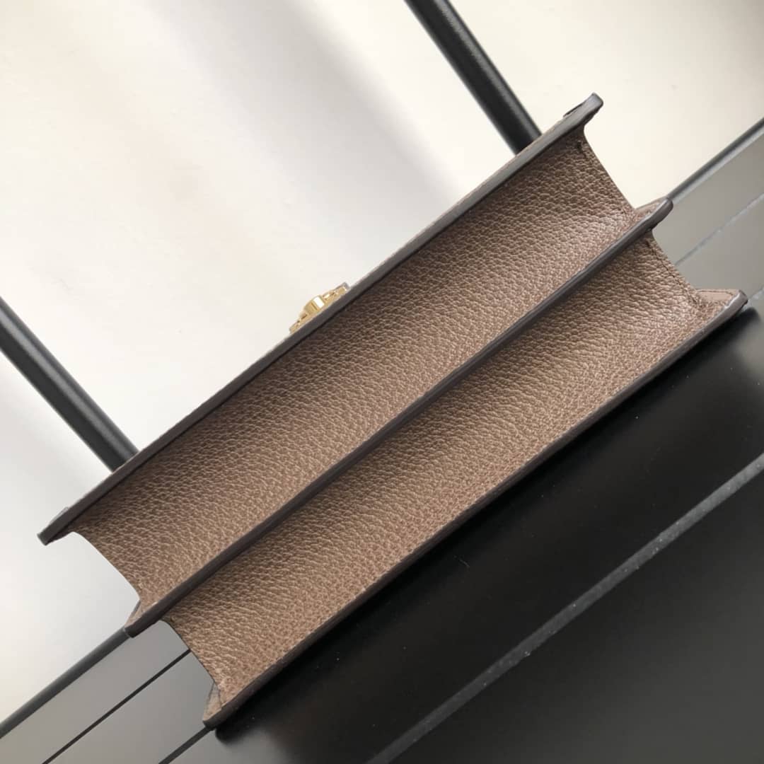 Gucci Ophidia Small Top Handle Bag Replica Brown 651055
