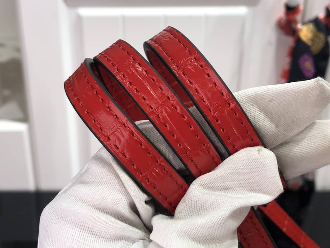 Louis Vuitton Petit Sac Plat Flat Shoulder Bag Replica Red M80169