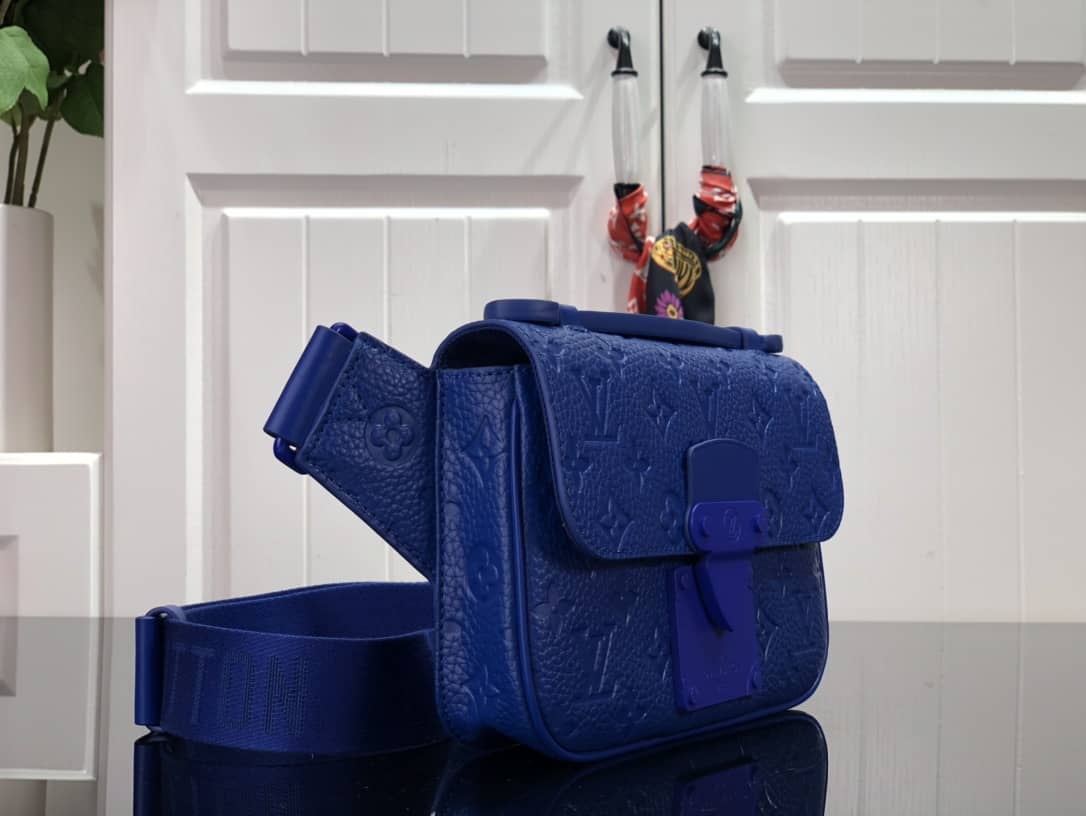 Louis Vuitton S Lock Sling Crossbody Bag Replica Blue M58487
