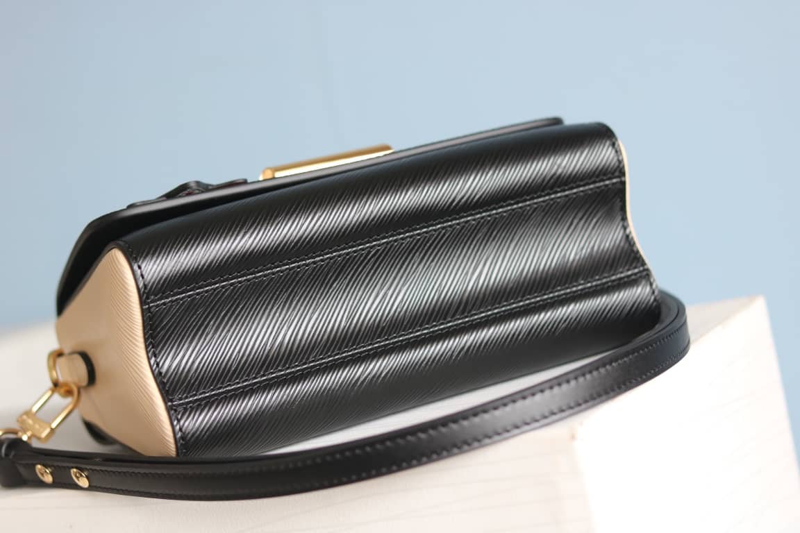 Louis Vuitton Textured Epi Leather Twist Series Bag Black