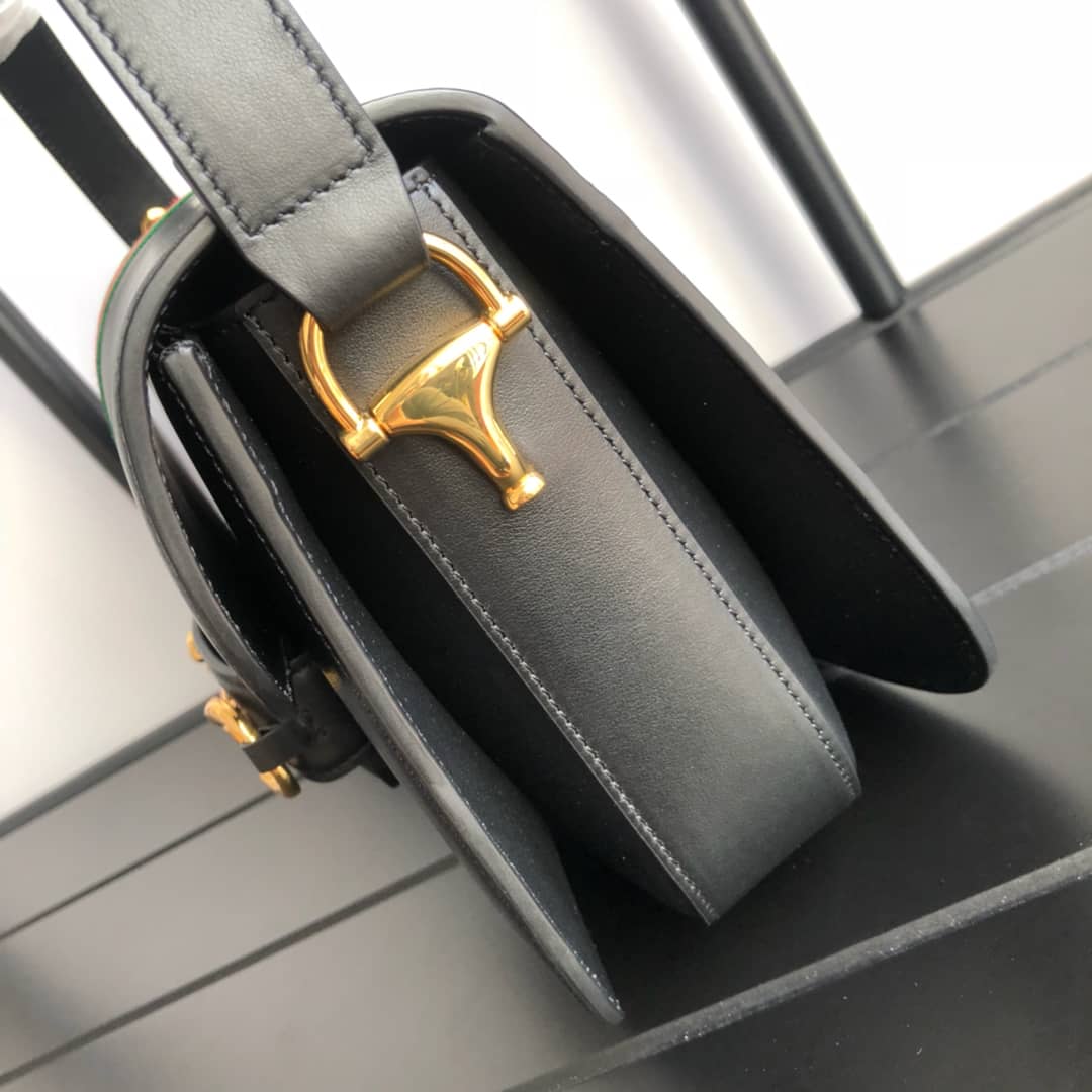 Gucci Horsebit 1955 Shoulder Bag Replica Black 602204