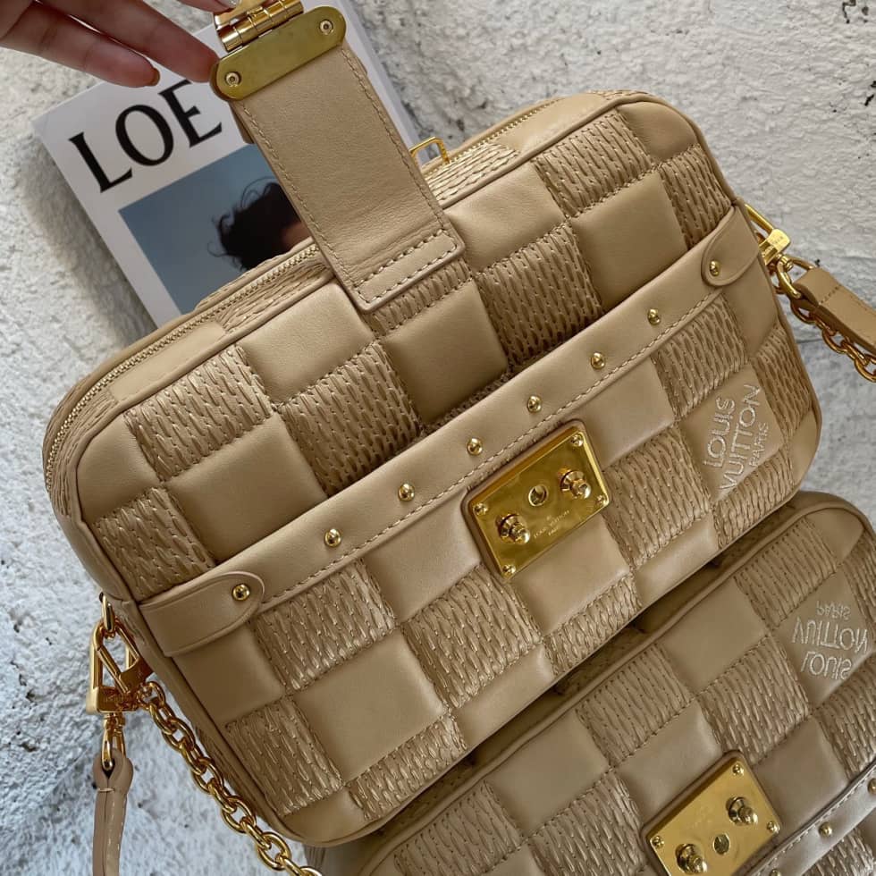 Louis Vuitton Troca MM Beige M59111 Replica Camera Bag