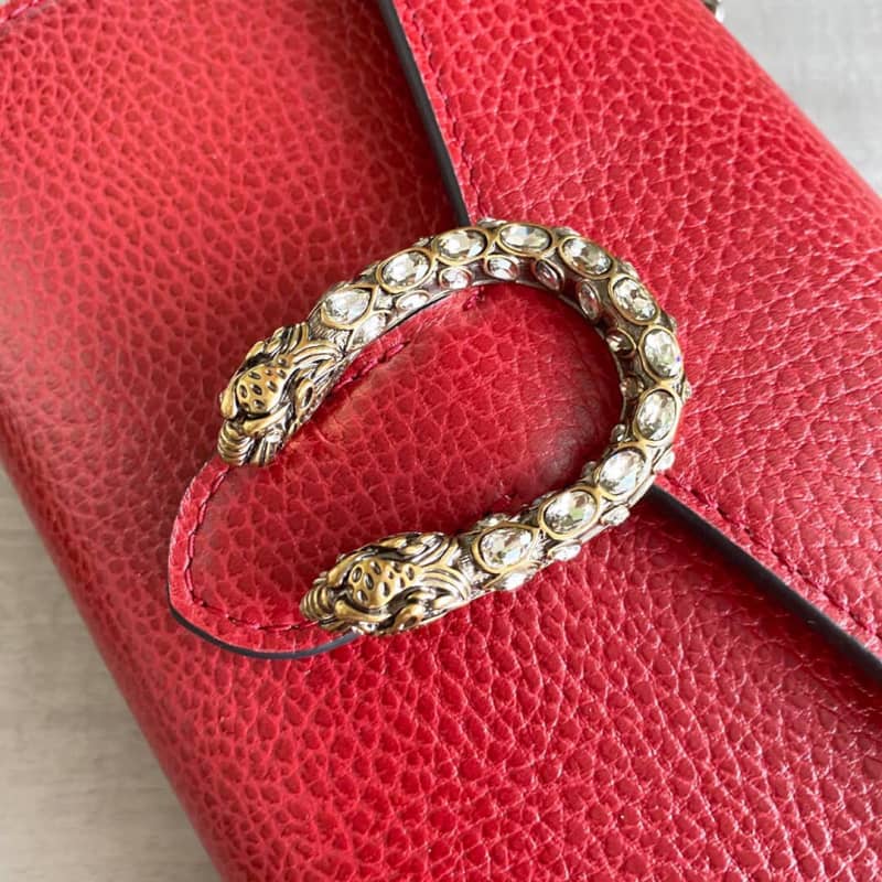 Gucci Dionysus Chain Wallet Shoulder Bag Replica Red 401231