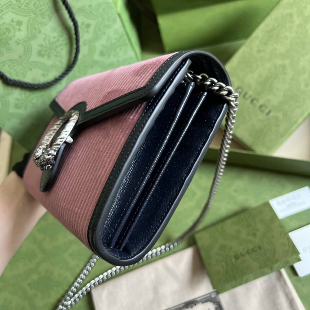 Gucci Dionysus Supreme GG Chain Wallet Replica 401231