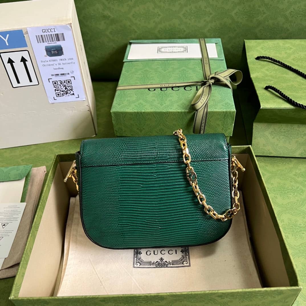 Gucci Horsebit 1955 Lizard Mini 675801 Replica Shoulder Bag