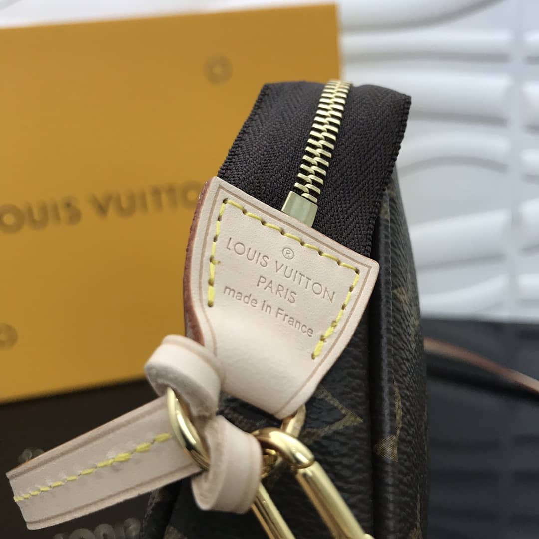 Louis Vuitton Replica Pochette Accessoires Canvas Brown M40712