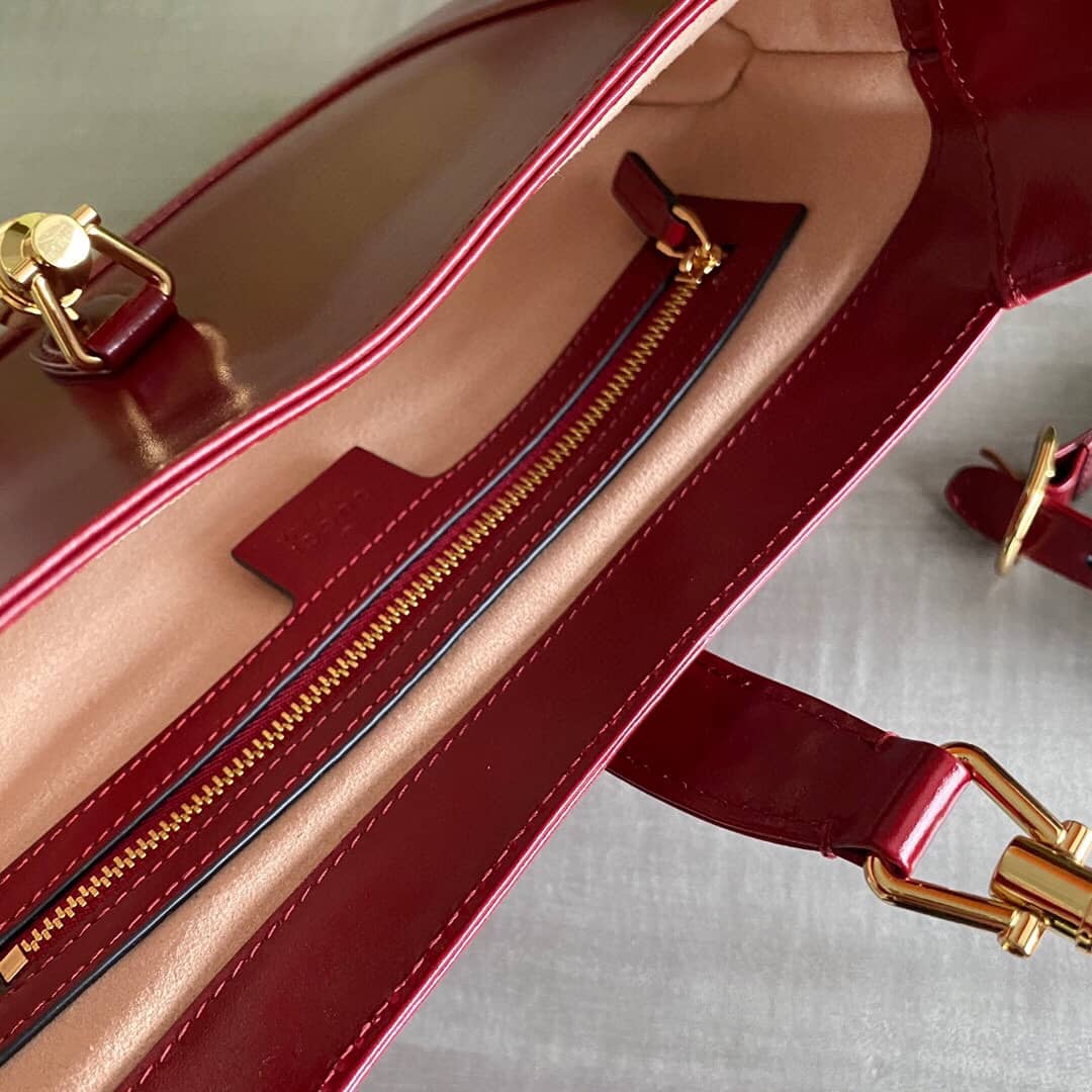 Gucci GG Jackie 1961 Small Hobo Shoulder Bag Replica Red 636709