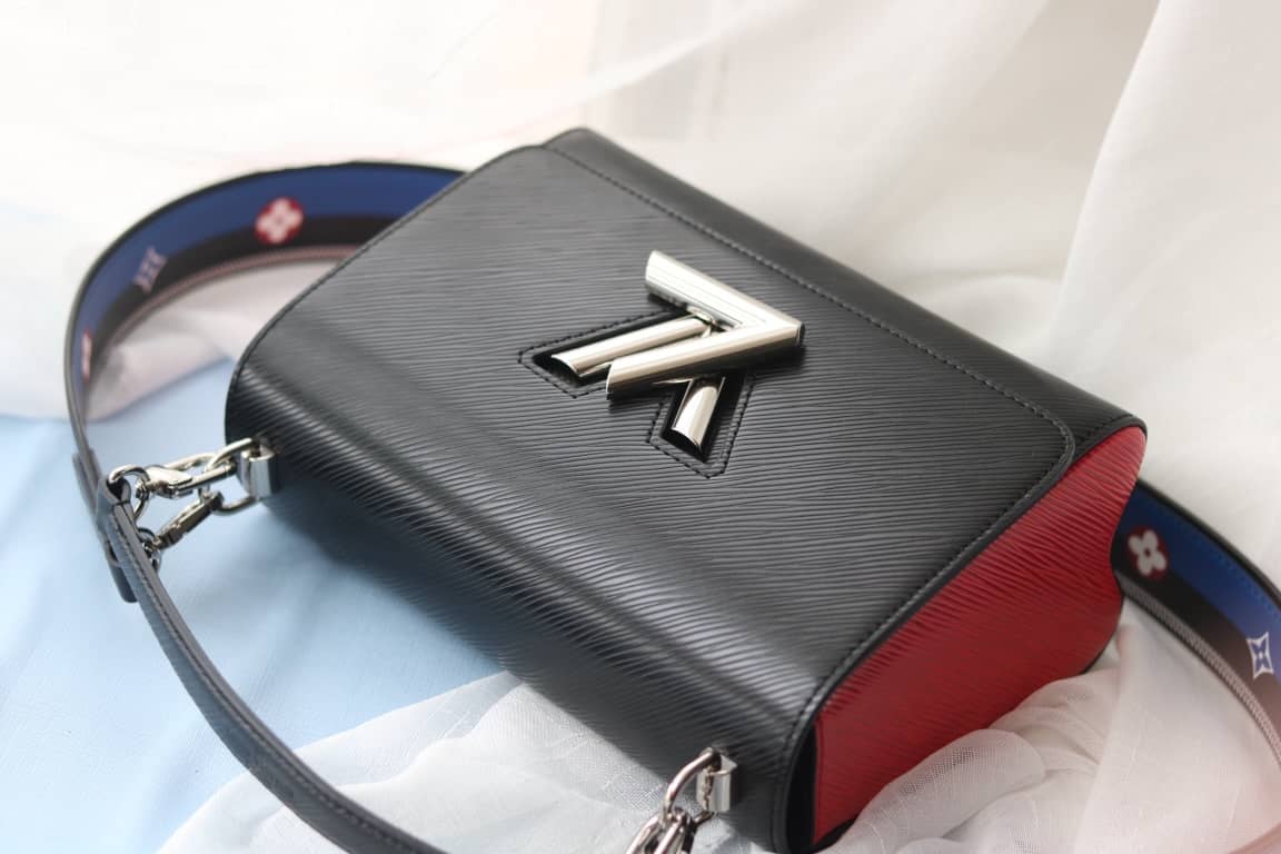 Louis Vuitton Textured Epi Leather Twist Series Bag Black