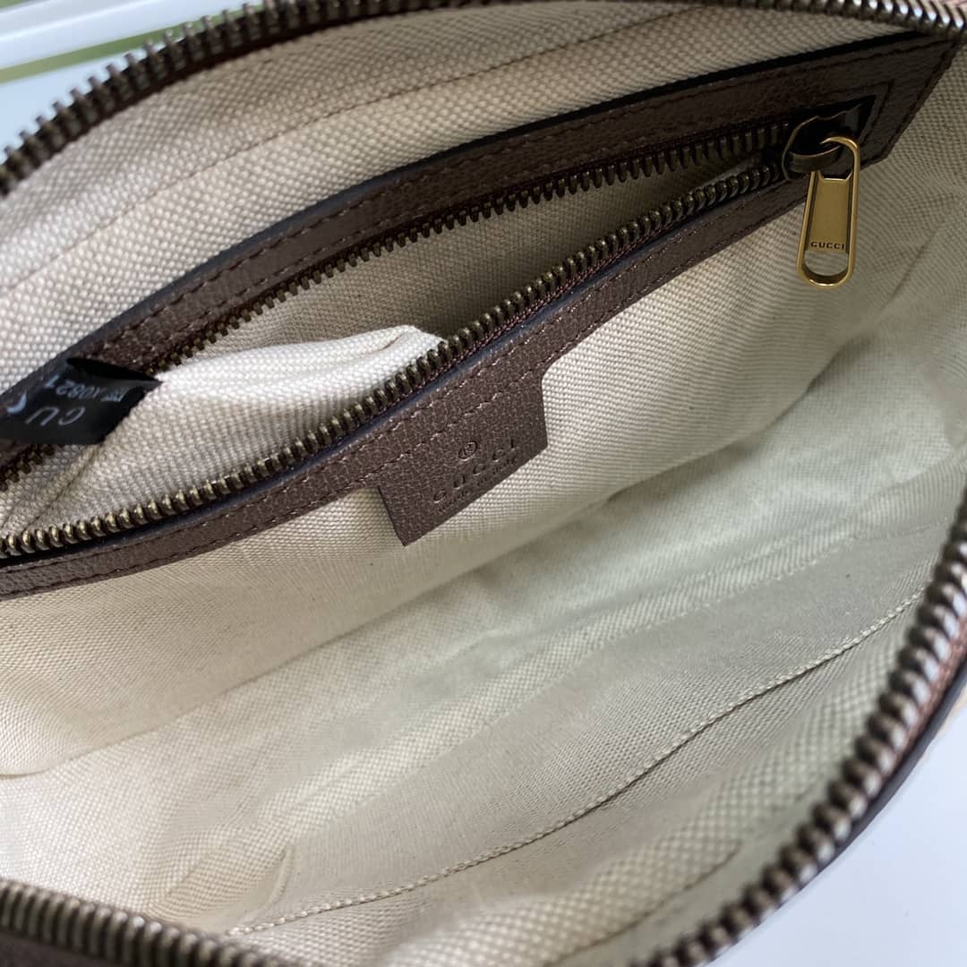 Gucci Ophidia Soft GG Supreme Belt Bag Ebony Beige Replica 574796