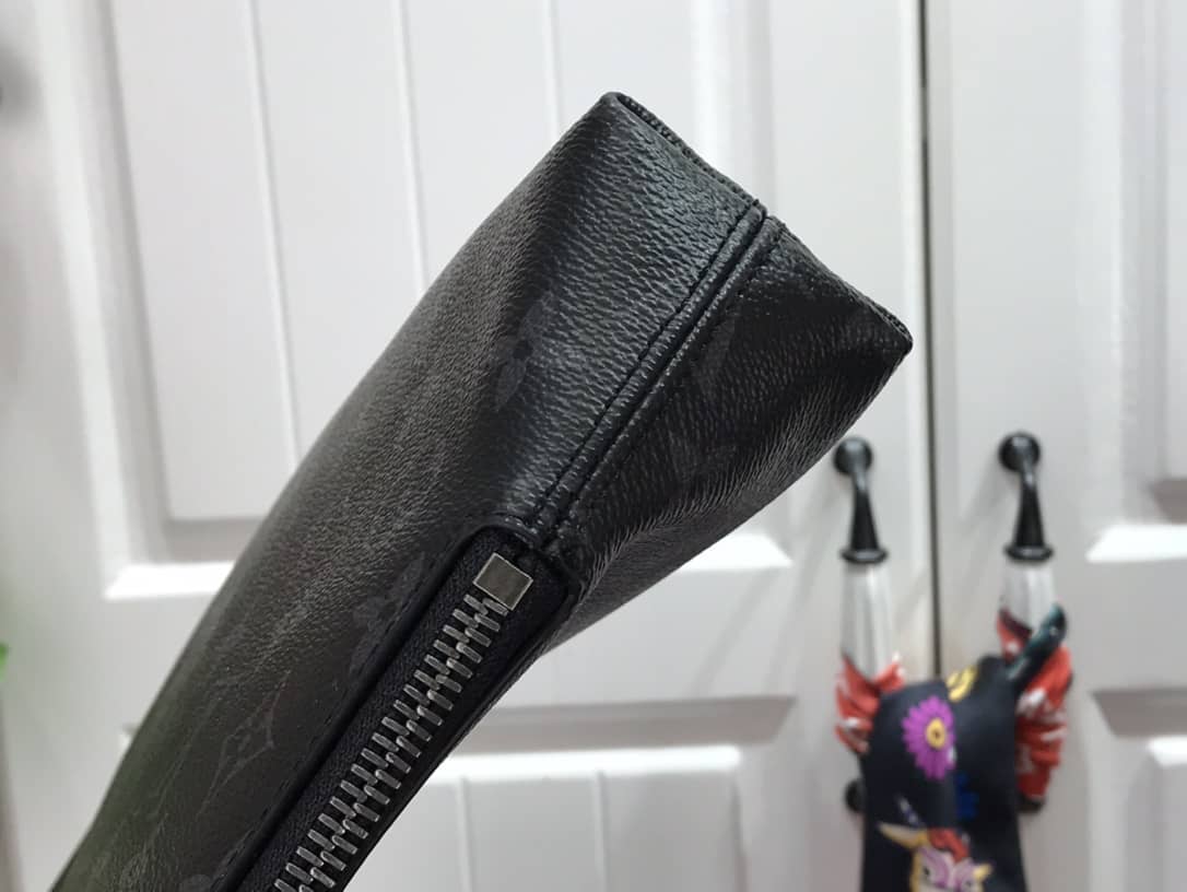 Louis Vuitton Monogram Eclipse Canvas Replica Pouch Black M60417