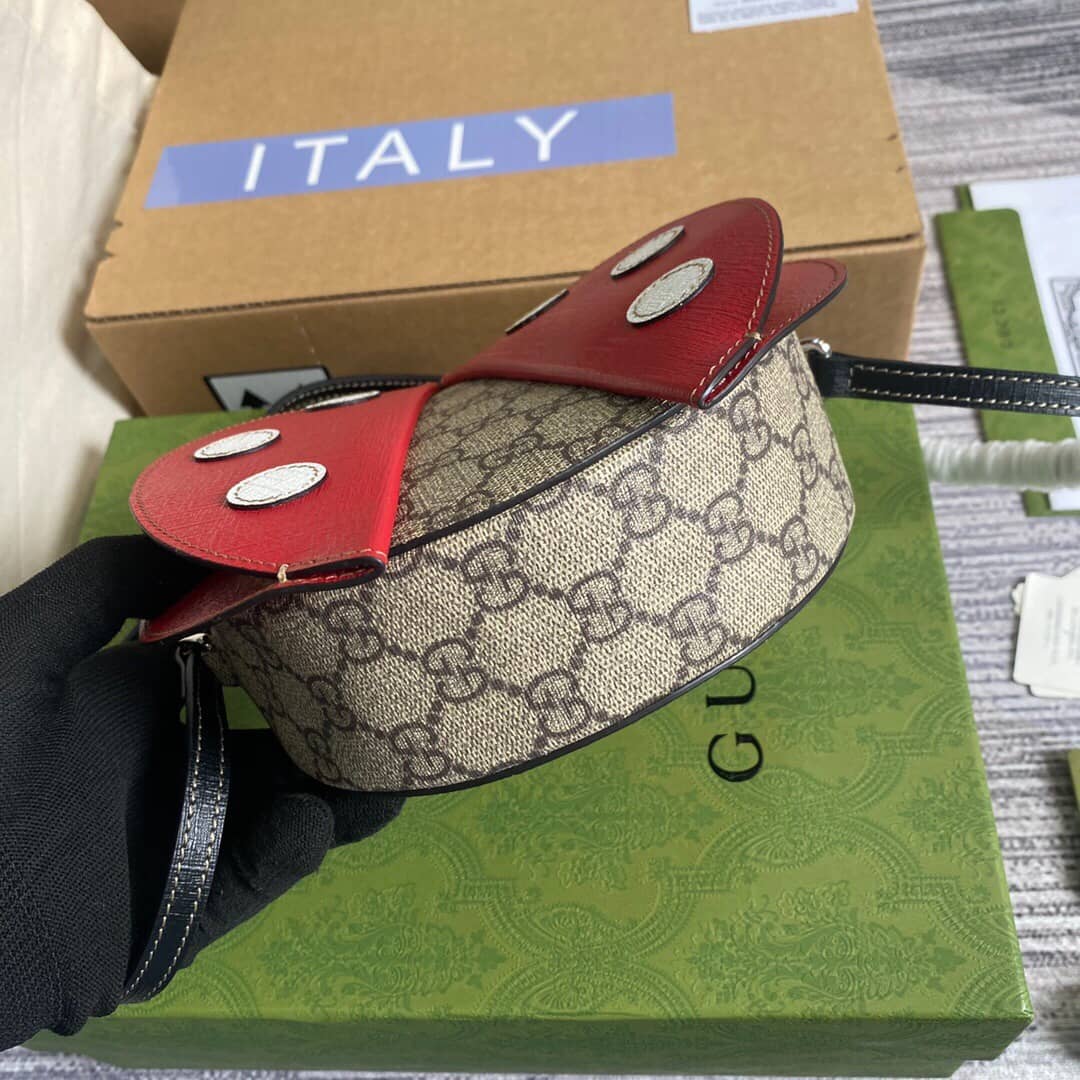 Gucci Children GG Ladybug Shaped Bag Replica 664080