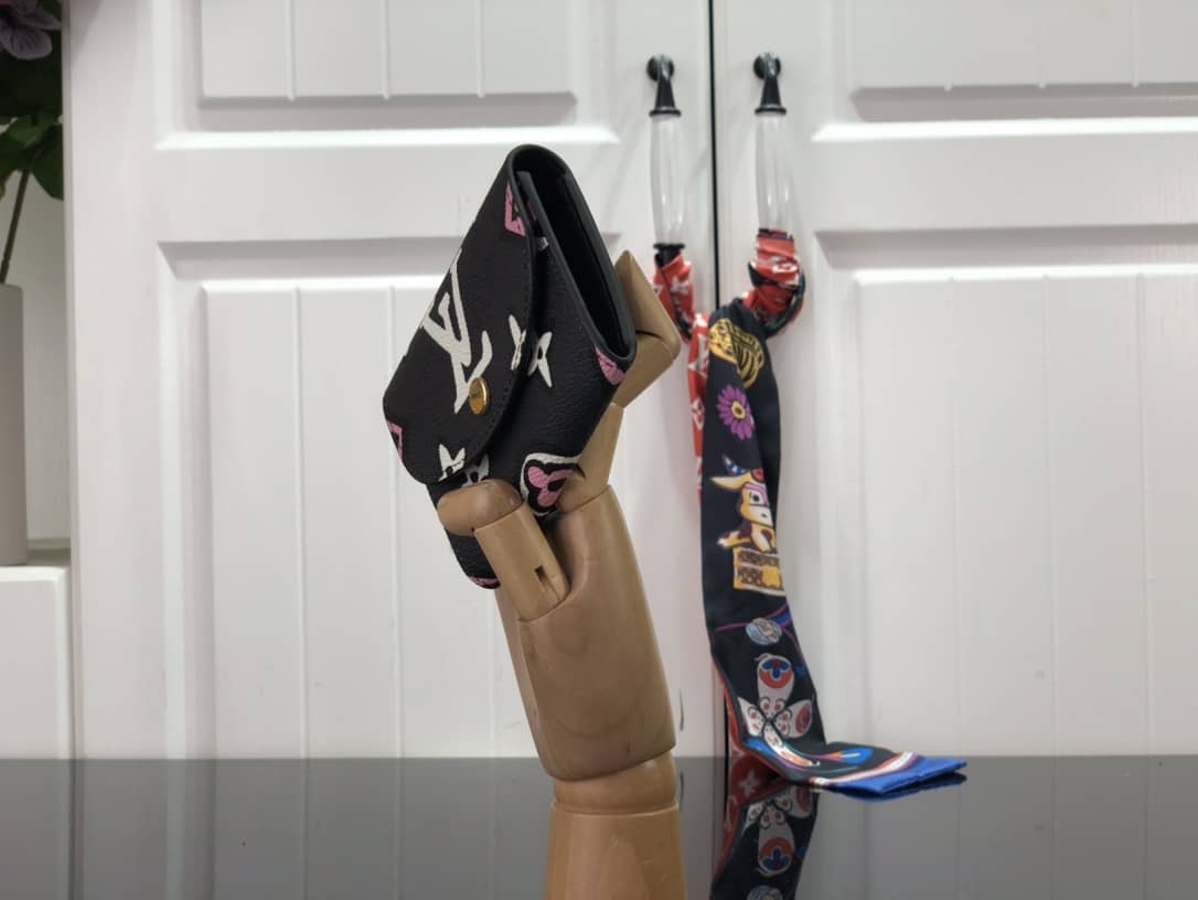 Louis Vuitton Dupe Purses Monogram Rosalie Coin Porto  Black M80755