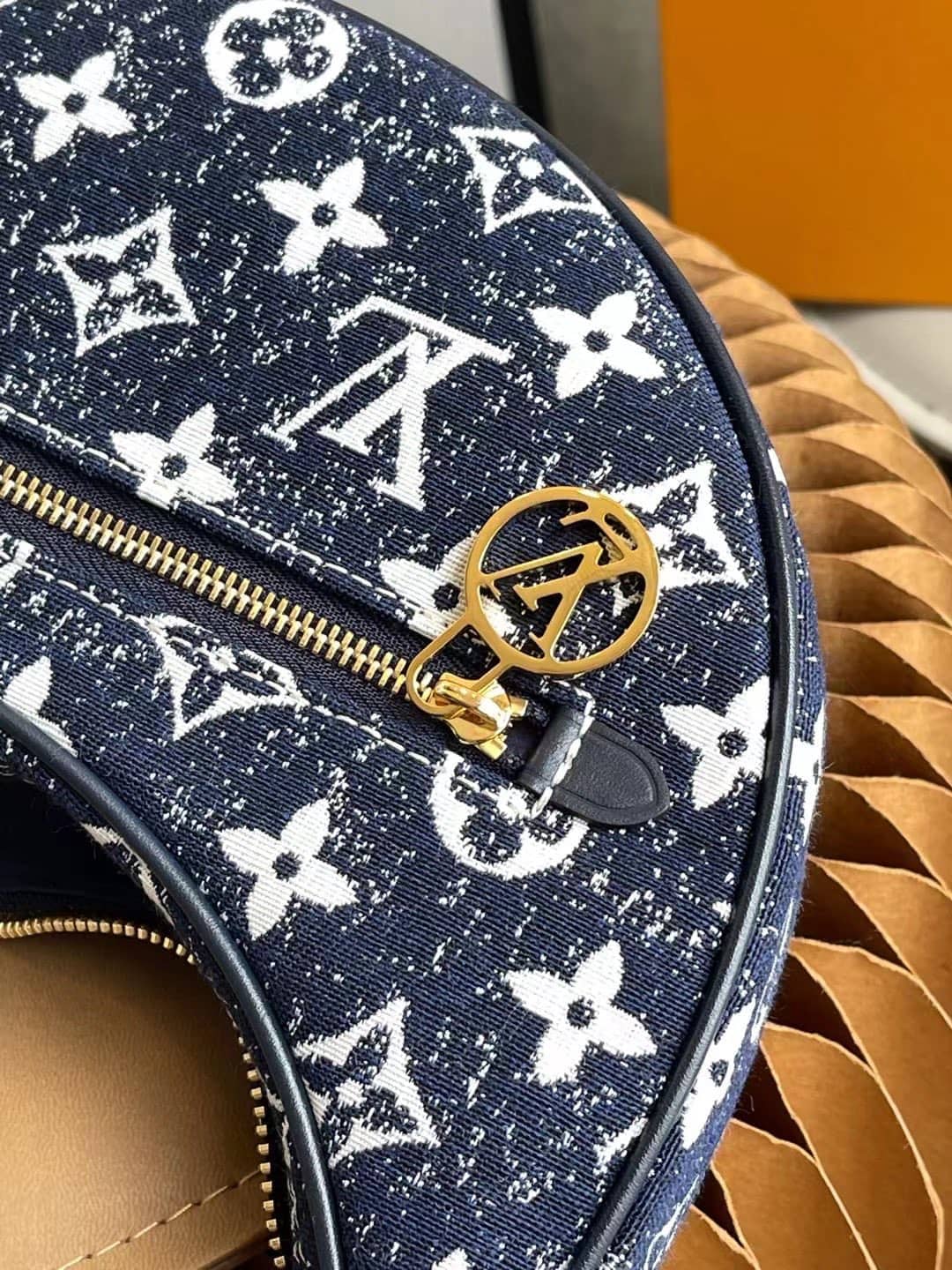 Louis Vuitton Denim Loop Bag Blue M81166 Replica Hobo