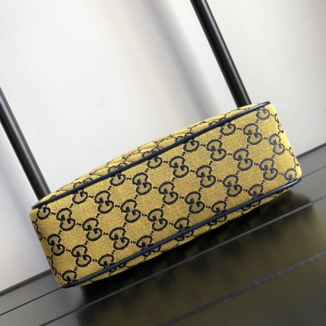 Gucci Handbag Dupes Marmont Small Shoulder Handbag Camera Bag Replica Yellow 447632
