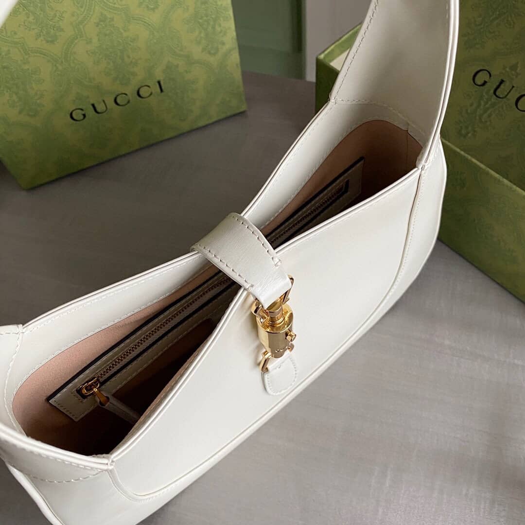 Gucci GG Jackie 1961 Small Hobo Shoulder Bag Replica White 636709