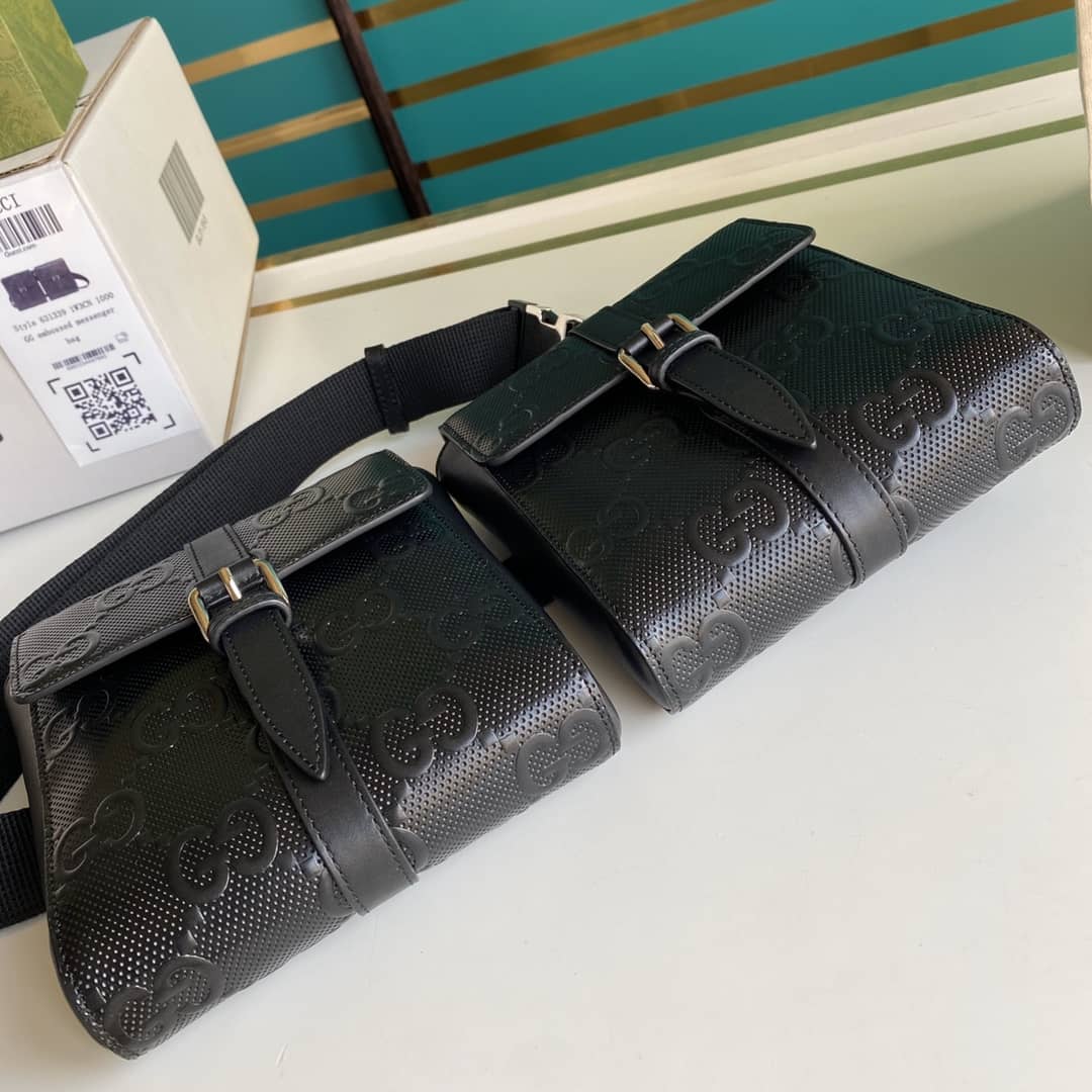 Gucci GG Emboss Waist Body Bag Replica 631339