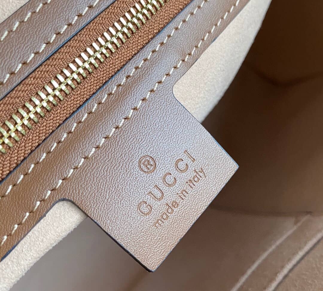 Gucci Padlock Medium GG Supreme Shoulder Bag Replica Gray Brown 479197