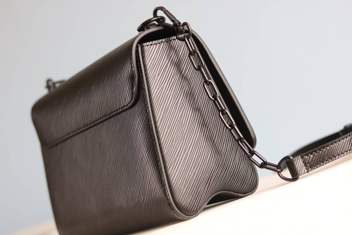 Louis Vuitton Textured Epi Leather Twist Series Bag Black