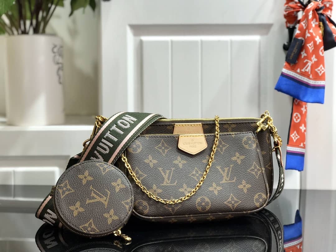 Louis Vuitton Monogram Canvas Multi Pochette Replica Green M44823