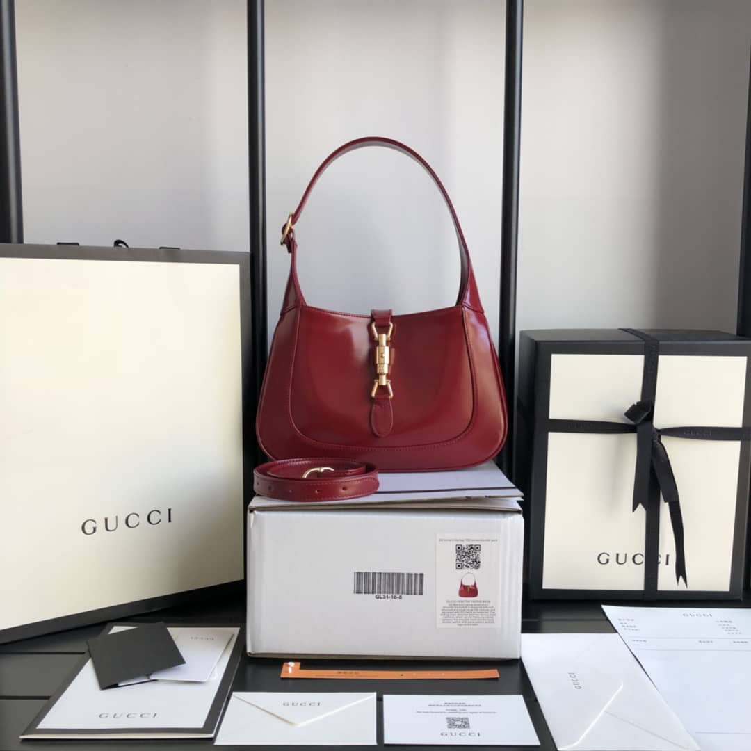 Gucci GG Jackie 1961 Small Hobo Shoulder Bag Replica Red 636709