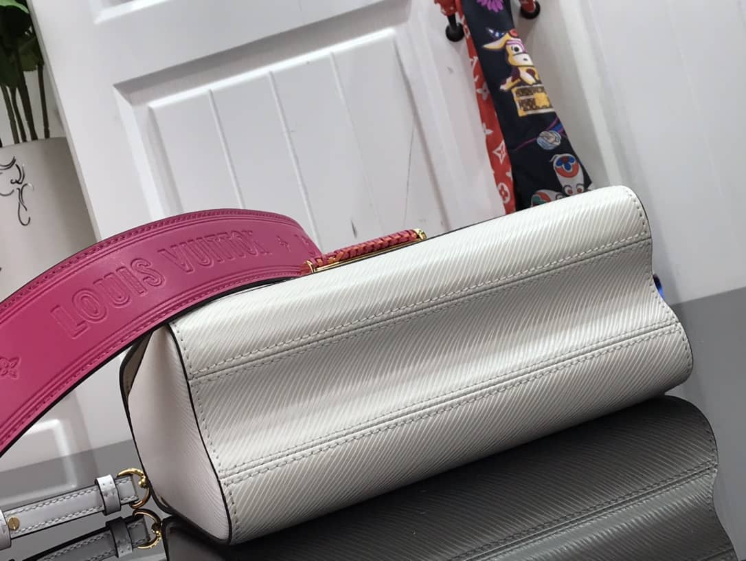 Louis Vuitton Epi leather Twist MM Replica Handbag White M57667