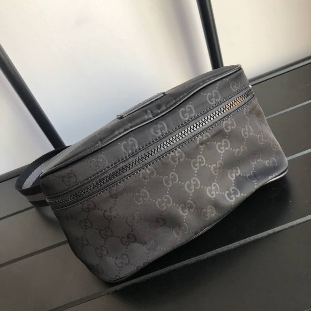 Gucci GG Supreme Belt Bag Replica Black 449132
