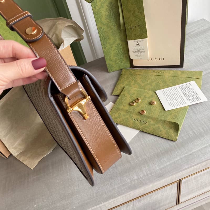 Gucci Horsebit 1955 Shoulder Bag Replica Brown 602204