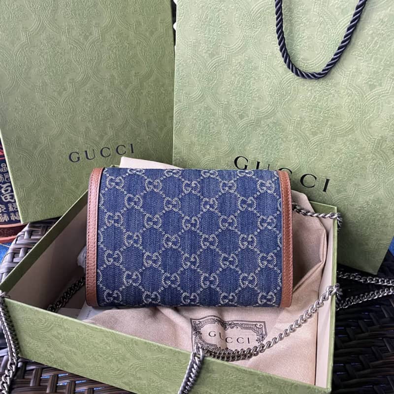 Gucci Dionysus Chain Wallet Shoulder Bag Replica Blue 401231