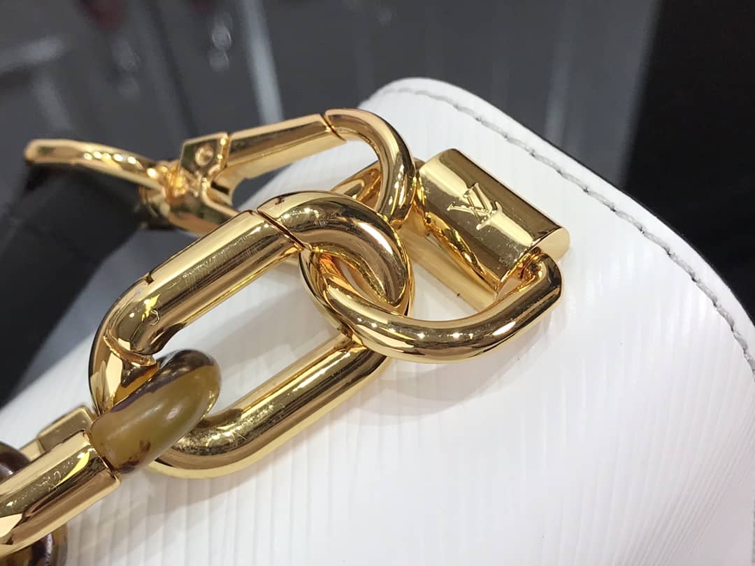 Louis Vuitton Monogram 2Way Leather Twist Replica Handbag White M58526