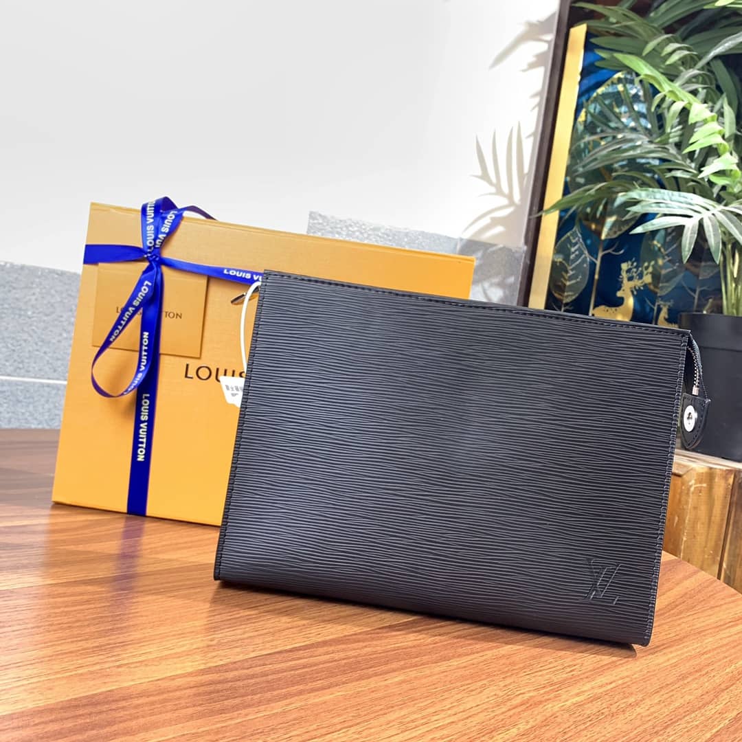 Louis Vuitton Replica Toiletry Pouch 26 Epi Leather Bag Black M41366