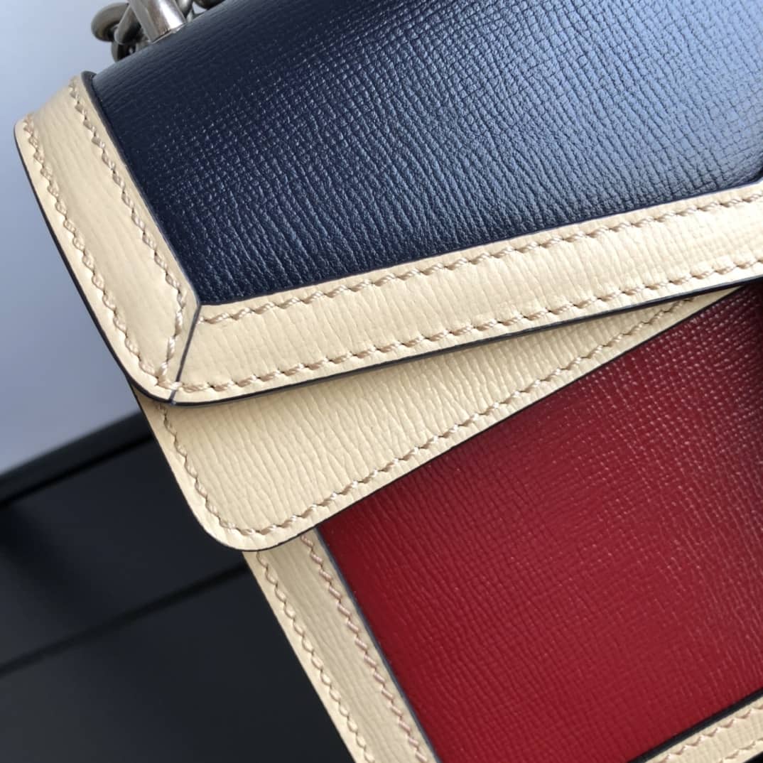 Gucci Dionysus Dupe GG Supreme Dionysus Chain Shoulder Bag Replica Blue Red 400249