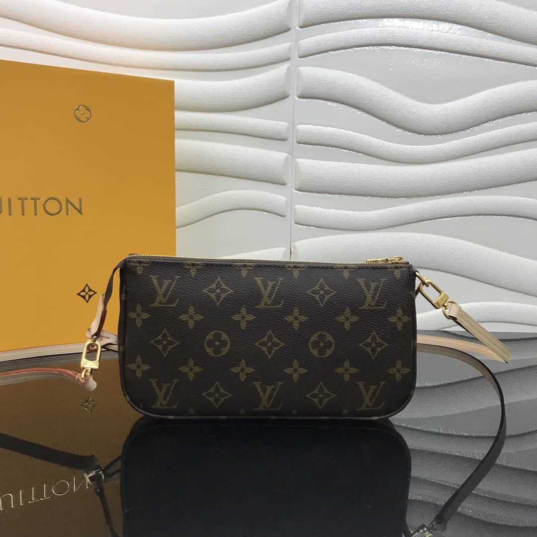Louis Vuitton Replica Pochette Accessoires Canvas Brown M40712