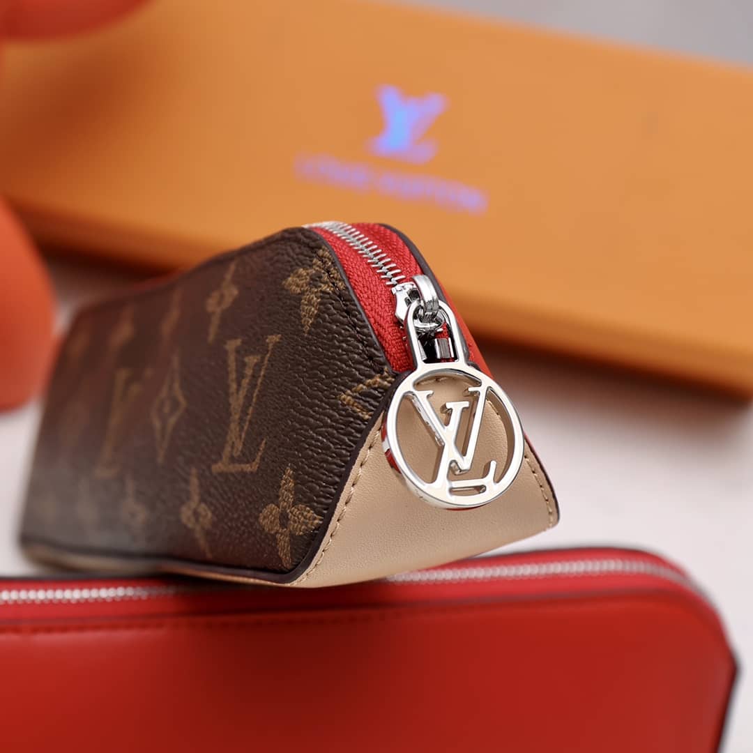 Louis Vuitton Pencil Pouch Elizabeth Monogram Canvas Replica Brown GI0009