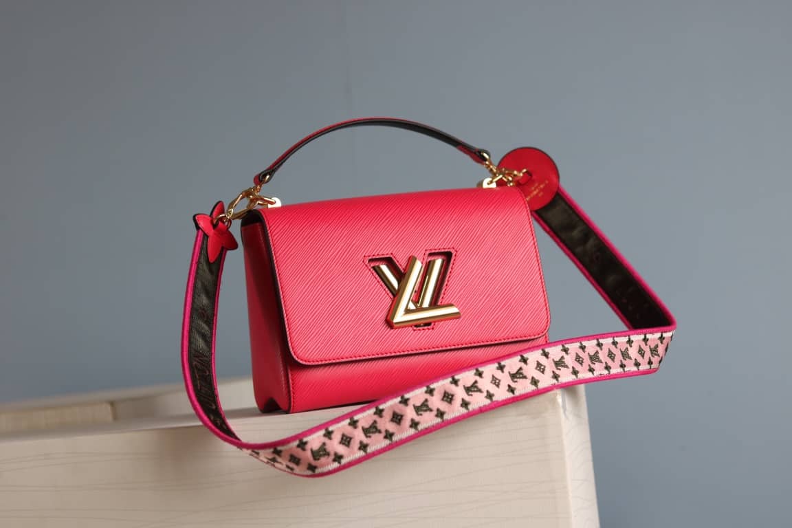 Louis Vuitton Textured Epi Leather Twist Series Bag Red